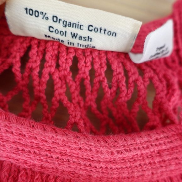 TURTLE‎ BAG Women Shoulder Fishnet Tote Organic Cotton Mesh Pink String Shopper - Picture 11 of 13